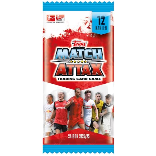 Bundle mit Topps Match Attax Bundesliga - 2024/2025-1 Leere Sammelmappe + 10 Booster + Exklusive Collect-it Hüllen von collect-it.de MY HOME OF CARDS + TOYS