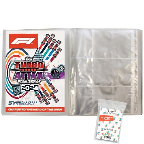 Bundle mit Topps - Turbo Attax Formel 1 2024-1 Leere Sammelmappe + Exklusive Collect-it Hüllen von collect-it.de MY HOME OF CARDS + TOYS