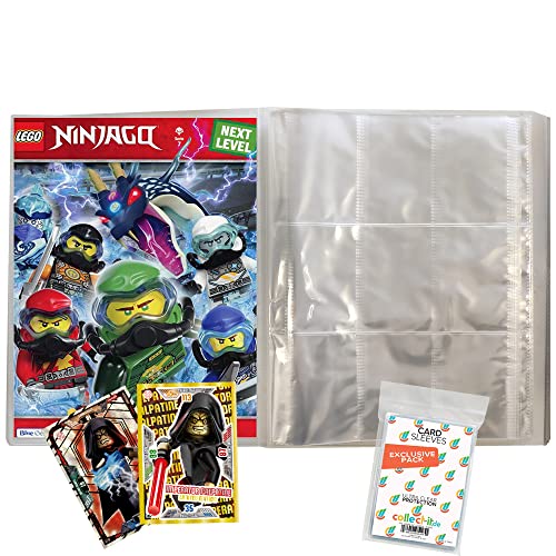 collect-it.de MY HOME OF CARDS + TOYS Exklusive Aufbewahrungshüllen im Bundle mit Blue Ocean - Lego Ninjago 7 Next Level Trading Cards (1 Leere Sammelmappe) von collect-it.de MY HOME OF CARDS + TOYS