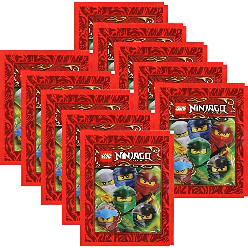 collect-it Lego Ninjago - Legacy Serie 2 - Sammelsticker - Bundel mit 10 Tüten + 40 Hüllen Sleeves von collect-it