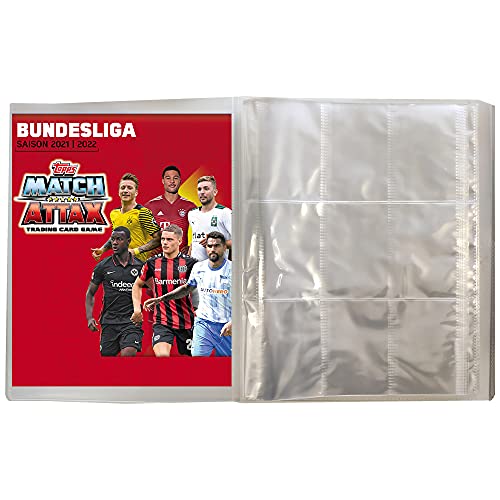 collect-it Topps Match Attax 2021/22 - Bundle mit 1 Leere Sammelmappe Bundle mit 40 Hüllen Sleeves von collect-it