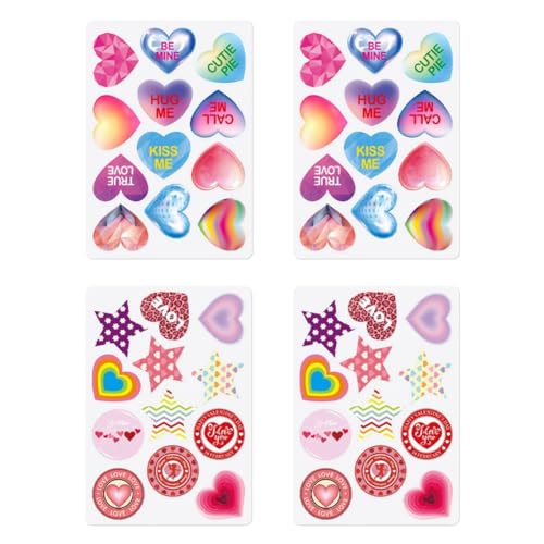 4 Stück 'S Day Dekoration Love Sticker 'S Day Holiday Envelope Geschenk von coserori