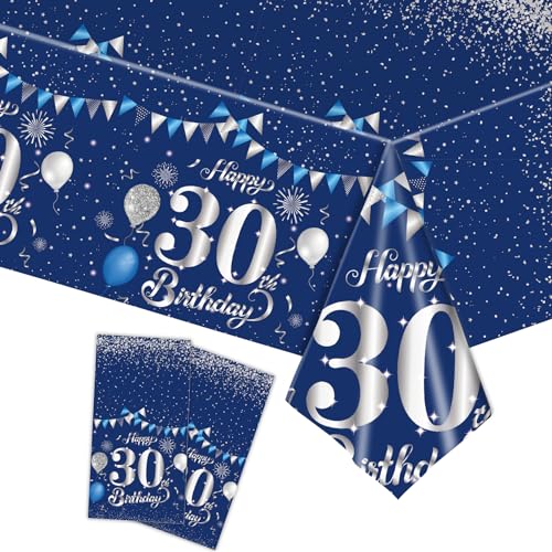 Tischdecke 30.Geburtstag Männer Frauen,2Stück Papiertischdecke Rolle Marineblau Silber Einmal Tischdecke Party Tischdecken 30.Geburtstag Deko Tischtücher für Erwachsene 30.Geburtstags Tischdekoration Tischdecke 30.Geburtstag Männer Frauen,2Stück Papiertischdecke Rolle Marineblau Silber Einmal Tischdecke Party Tischdecken 30.Geburtstag Deko Tischtücher für Erwachsene 30.Geburtstags Tischdekoration von cosoro