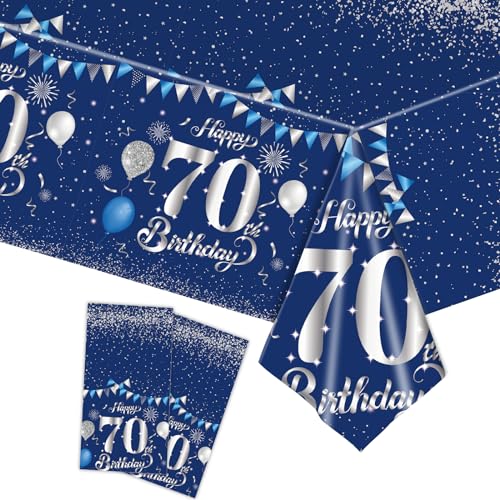 Tischdecke 70.Geburtstag Männer Frauen,2Stück Papiertischdecke Rolle Marineblau Silber Einmal Tischdecke Party Tischdecken 70.Geburtstag Deko Tischtücher für Erwachsene 70.Geburtstags Tischdekoration Tischdecke 70.Geburtstag Männer Frauen,2Stück Papiertischdecke Rolle Marineblau Silber Einmal Tischdecke Party Tischdecken 70.Geburtstag Deko Tischtücher für Erwachsene 70.Geburtstags Tischdekoration von cosoro