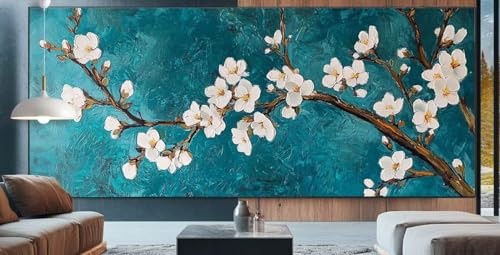 Anlage Diamond Painting XXL 80x180cm Diamond Painting Erwachsene Blume,Diamant Malerei Full Round Kristall Kunst Malen Nach Zahlen,Kreuzstich Mosaik Bastelset Set,Home Dekor Geschenke für Frauen E42 von cppxinng