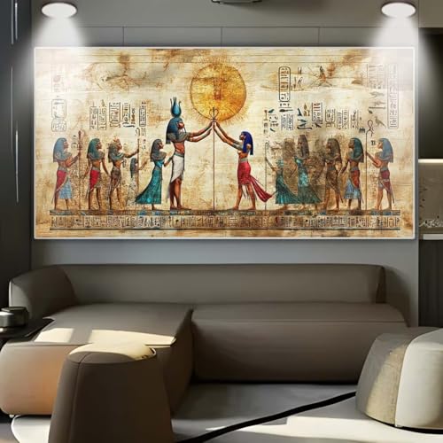 Diamond Painting Ägypten Mond，Diamond Painting Erwachsene Groß XXL 100x250cm，Diamant Painting eckige steine Bilder，Diamond Art zubehör cross stitch kit，diamond Stickerei set Home Wand Dekor Gifts A35 von cppxinng