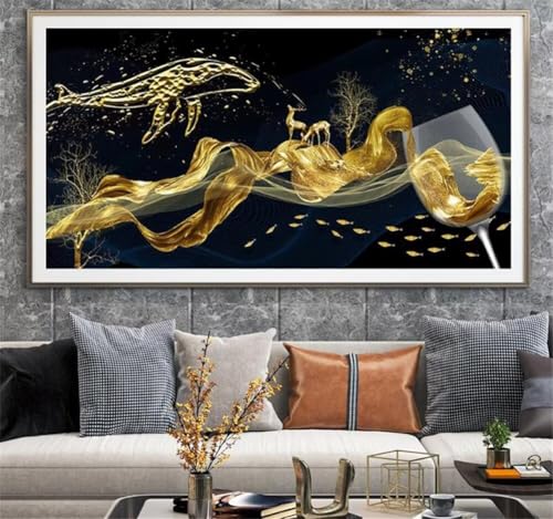 Diamond Painting Abstrakt Linien，Diamond Painting Erwachsene Groß XXL 100x250cm，Diamant Painting Round steine Bilder，Diamond Art zubehör cross stitch kit，diamond Stickerei set Home Wand Dekor I29 von cppxinng