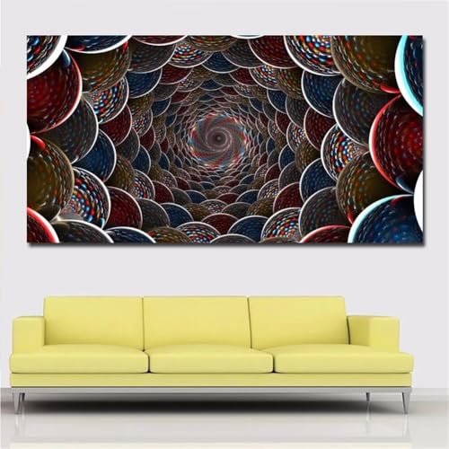 Diamond Painting Abstrakt Mandala，Diamond Painting Erwachsene Groß XXL 100x250cm，Diamant Painting Round steine Bilder，Diamond Art zubehör cross stitch kit，diamond Stickerei set Home Wand Dekor J2 von cppxinng