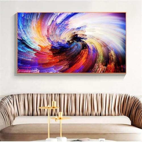 Diamond Painting Abstrakt bunt，Diamond Painting Erwachsene Groß XXL 100x250cm，Diamant Painting Round steine Bilder，Diamond Art zubehör cross stitch kit，diamond Stickerei set Home Wand Dekor Gifts I98 von cppxinng