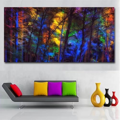 Diamond Painting Ausmalbilder Wald，Diamond Painting Erwachsene Groß XXL 100x250cm，Diamant Painting Round steine Bilder，Diamond Art zubehör cross stitch kit，diamond Stickerei set Home Wand Dekor J11 von cppxinng