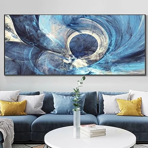 Diamond Painting Blau abstrakt，Diamond Painting Erwachsene Groß XXL 100x250cm，Diamant Painting Round steine Bilder，Diamond Art zubehör cross stitch kit，diamond Stickerei set Home Wand Dekor Gifts I75 von cppxinng