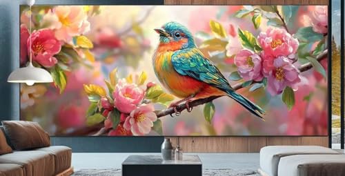 Diamond Painting Blume Diamond Painting Kinder Vogel Diamond Painting Erwachsene 80x150cm Diamant Painting Bilder mit Eckige Diamond Painting Zubehör,Home Wand Deko Wohnzimmer Geschenke für Männer D28 von cppxinng