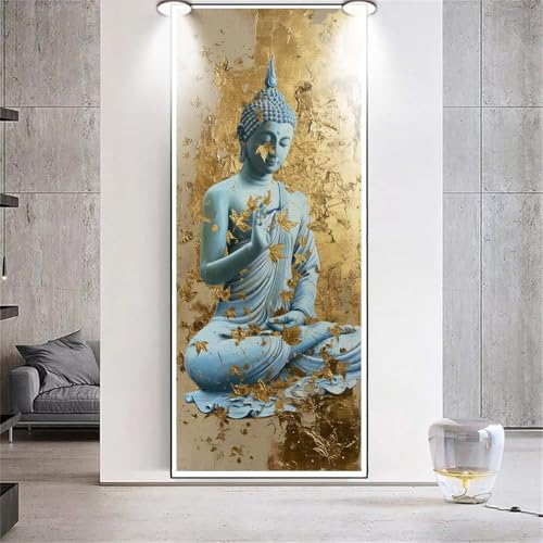 Diamond Painting Buddha Zen，Diamond Painting Erwachsene Groß XXL 100x250cm，Diamant Painting Round steine Bilder，Diamond Art zubehör cross stitch kit，diamond Stickerei set Home Wand Dekor Gifts H96 von cppxinng