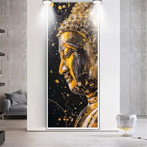 Diamond Painting Buddha Zen，Diamond Painting Erwachsene Groß XXL 60x150cm，Diamant Painting eckige steine Bilder，Diamond Art zubehör cross stitch kit，diamond Stickerei set Home Wand Dekor Gifts G76 von cppxinng