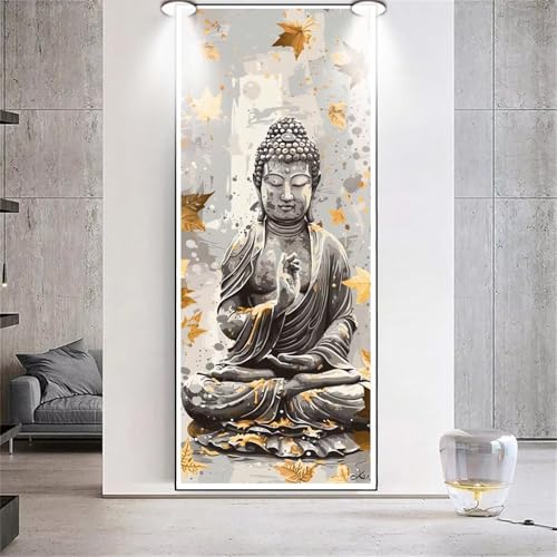 Diamond Painting Buddha Zen，Diamond Painting Erwachsene Groß XXL 90x200cm，Diamant Painting eckige steine Bilder，Diamond Art zubehör cross stitch kit，diamond Stickerei set Home Wand Dekor Gifts F69 von cppxinng