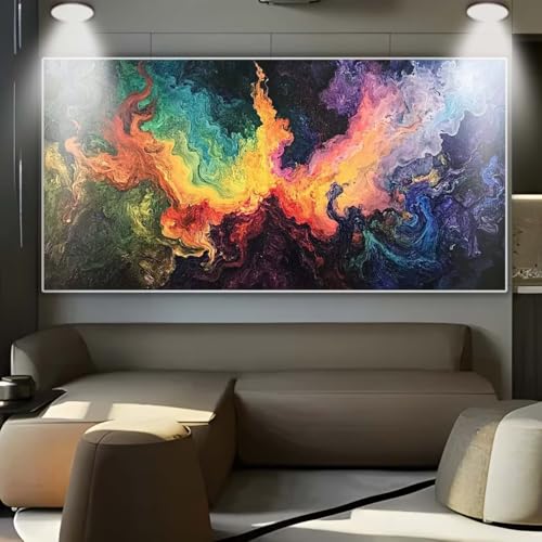 Diamond Painting Bunt abstrakt，Diamond Painting Erwachsene Groß XXL 100x250cm，Diamant Painting eckige steine Bilder，Diamond Art zubehör cross stitch kit，diamond Stickerei set Home Wand Dekor Gifts A30 von cppxinng