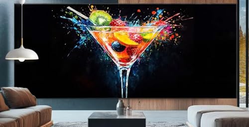 Diamond Painting Cocktail Diamond Painting Kinder Obst Diamond Painting Erwachsene 80x150cm Diamant Painting Bilder mit Eckige Diamond Painting Zubehör,Home Deko Wohnzimmer Geschenke für Männer D64 von cppxinng