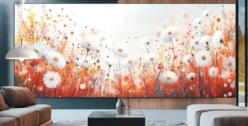 Diamond Painting Daisy Flo Diamond Painting Erwachsene Groß XXL 90x200cm Diamant Painting Bilder Abstrakt,Full Square Diamant Kunst Malerei Stickerei Kreuzstich Set Home Dekor Geschenke für Frauen A78 von cppxinng