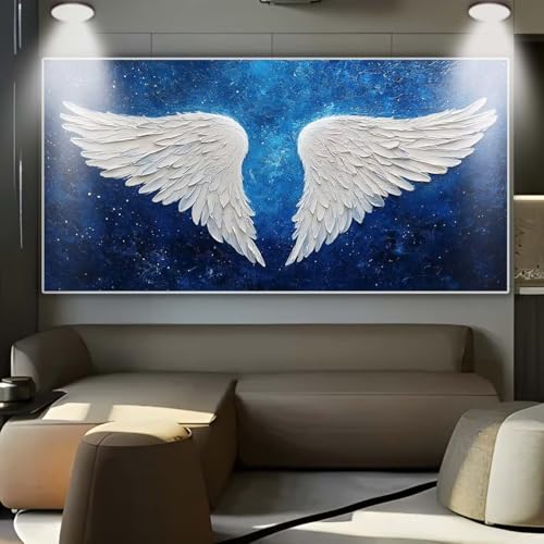 Diamond Painting Engel Feder，Diamond Painting Erwachsene Groß XXL 30x80cm，Diamant Painting eckige steine Bilder，Diamond Art zubehör cross stitch kit，diamond Stickerei set Home Wand Dekor Gifts C92 von cppxinng