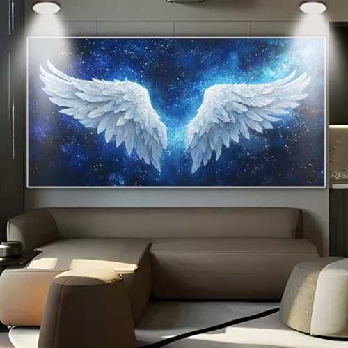 Diamond Painting Engelsflügel，Diamond Painting Erwachsene Groß XXL 100x250cm，Diamant Painting eckige steine Bilder，Diamond Art zubehör cross stitch kit，diamond Stickerei set Home Wand Dekor Gifts A32 von cppxinng