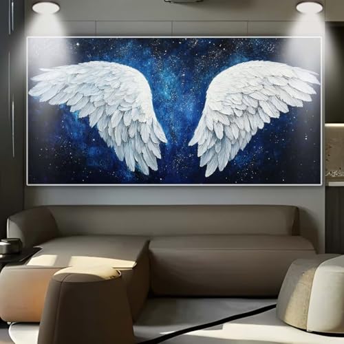 Diamond Painting Engelsflügel，Diamond Painting Erwachsene Groß XXL 30x80cm，Diamant Painting eckige steine Bilder，Diamond Art zubehör cross stitch kit，diamond Stickerei set Home Wand Dekor Gifts D26 von cppxinng