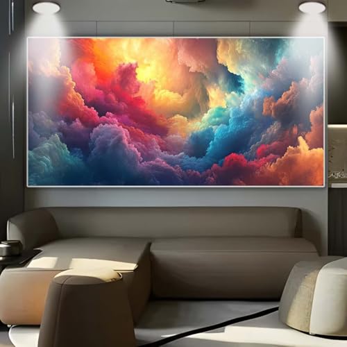 Diamond Painting Farbe Wolken，Diamond Painting Erwachsene Groß XXL 30x80cm，Diamant Painting eckige steine Bilder，Diamond Art zubehör cross stitch kit，diamond Stickerei set Home Wand Dekor Gifts D33 von cppxinng