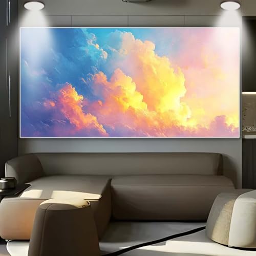 Diamond Painting Farbe Wolken，Diamond Painting Erwachsene Groß XXL 30x80cm，Diamant Painting eckige steine Bilder，Diamond Art zubehör cross stitch kit，diamond Stickerei set Home Wand Dekor Gifts D41 von cppxinng