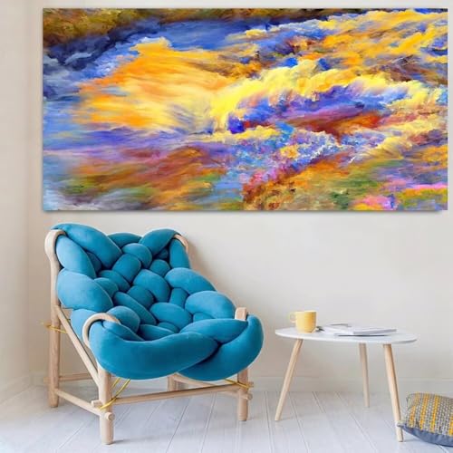 Diamond Painting Gelbe Wolke，Diamond Painting Erwachsene Groß XXL 100x250cm，Diamant Painting Round steine Bilder，Diamond Art zubehör cross stitch kit，diamond Stickerei set Home Wand Dekor Gifts I31 von cppxinng