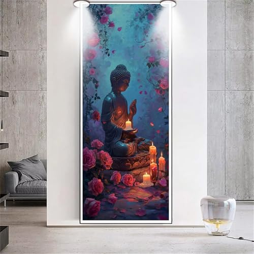 Diamond Painting Großes XXL 100x200cm Diamant Painting Bilder Buddha Zen Diamond Art Erwachsene DIY Full Square Diamant Kunst Malerei zubehör Set Kreuzstich Bilder Home Wand Dekor Geschenk F63 von cppxinng