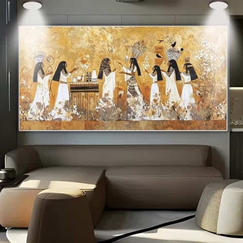 Diamond Painting Großes XXL 40x100cm Diamant Painting Bilder Ägypten Menschen Diamond Art Erwachsene DIY Full Square Diamant Kunst Malerei zubehör Set Kreuzstich Bilder Home Wand Dekor Geschenk A9 von cppxinng