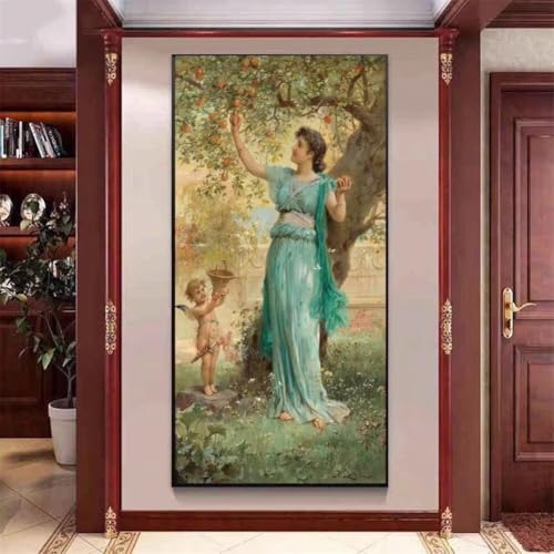 Diamond Painting Großes XXL 80x150cm Diamant Painting Bilder Jesus Schönheit Diamond Art Erwachsene DIY Full Round Diamant Kunst Malerei zubehör Set Kreuzstich Bilder Home Wand Dekor Geschenk I59 von cppxinng