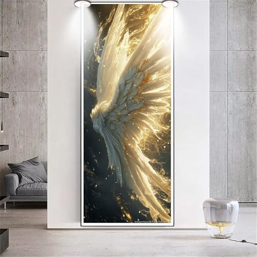 Diamond Painting Großes XXL 90x160cm Diamant Painting Bilder Engelsflügel Diamond Art Erwachsene DIY Full Square Diamant Kunst Malerei zubehör Set Kreuzstich Bilder Home Wand Dekor Geschenk G56 von cppxinng