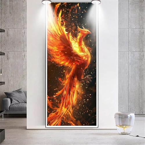 Diamond Painting Großes XXL 90x160cm Diamant Painting Bilder Phönix Tier Diamond Art Erwachsene DIY Full Square Diamant Kunst Malerei zubehör Set Kreuzstich Bilder Home Wand Dekor Geschenk F54 von cppxinng