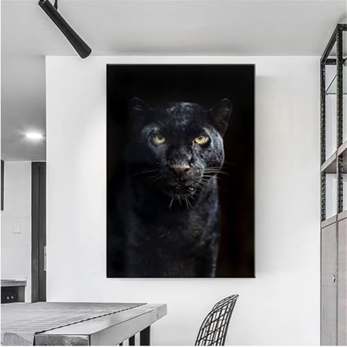 Diamond Painting Großes XXL 90x160cm Diamant Painting Bilder Schwarz Tier Diamond Art Erwachsene DIY Full Round Diamant Kunst Malerei zubehör Set Kreuzstich Bilder Home Wand Dekor Geschenk I68 von cppxinng