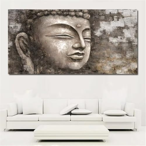 Diamond Painting Großes XXL 90x160cm Diamant Painting Bilder Steinstatue Zen Diamond Art Erwachsene DIY Full Round Diamant Kunst Malerei zubehör Set Kreuzstich Bilder Home Wand Dekor Geschenk I87 von cppxinng