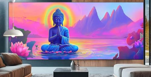 Diamond Painting Karikatur Diamond Painting Erwachsene Groß XXL 80x180cm Diamant Painting Bilder Buddha-Statuen,Full Square Diamant Kunst Malerei Stickerei Kreuzstich Set Home Dekor Geschenke D85 von cppxinng