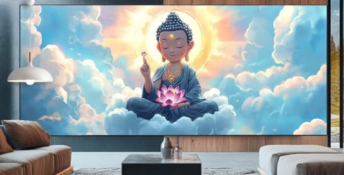 Diamond Painting Karikatur Diamond Painting Kinder Buddha Diamond Painting Erwachsene 90x160cm Diamant Painting Bilder mit Eckige Diamond Painting Zubehör,Home Deko Wohnzimmer Geschenke für Männer D84 von cppxinng