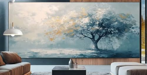 Diamond Painting Landschaft Diamond Painting Kinder Baum von L. Malen Nach Zahlen mit Round Steine Zubehör,DIY Diamant Kunst Malerei Set Mosaik Basteln Mädchen,Home Deko Geschenke Männer 30x80cm J92 von cppxinng