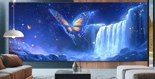 Diamond Painting Schmetterling Diamond Painting Kinder Fallen Diamond Painting Erwachsene 90x160cm Diamant Painting Bilder mit Eckige Diamond Painting Zubehör,Home Deko Wand Geschenke für Männer C84 von cppxinng