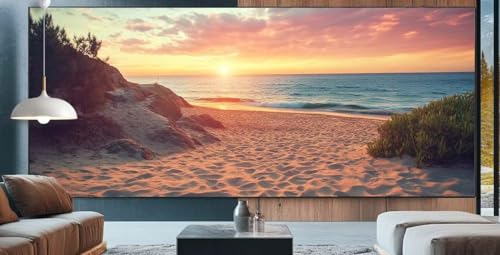 Diamond Painting Sonnenuntergang Diamond Painting Erwachsene Groß XXL 30x80cm Diamant Painting Bilder Strand,Full Square Diamant Kunst Malerei Stickerei Kreuzstich Set Home Dekor Geschenke Frauen E93 von cppxinng