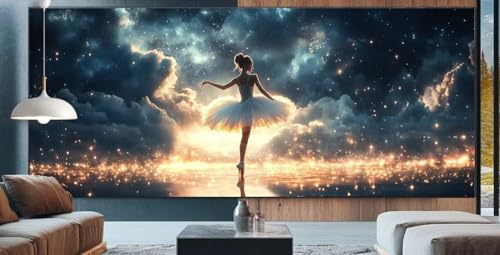 Diamond Painting Sonnenuntergang Diamond Painting Erwachsene Groß XXL 50x120cm Diamant Painting Bilder Ballett,Full Square Diamant Kunst Malerei Stickerei Kreuzstich Set Home Dekor Geschenke E77 von cppxinng