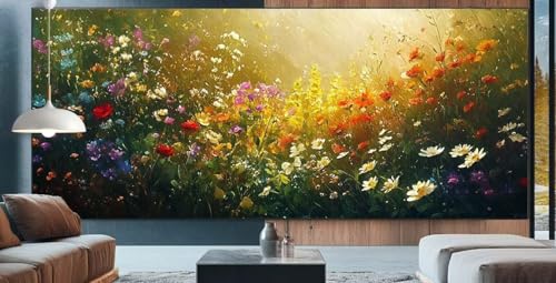 Diamond Painting Sonnenuntergang Diamond Painting Erwachsene Groß XXL 90x200cm Diamant Painting Bilder Blume,Full Square Diamant Kunst Malerei Stickerei Kreuzstich Set Home Dekor Geschenke Frauen F13 von cppxinng