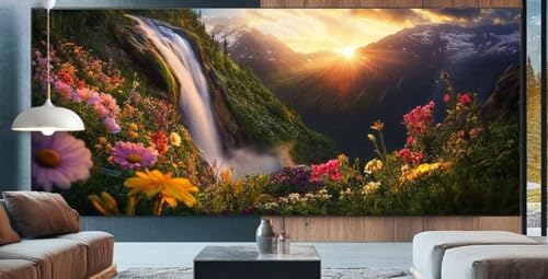 Diamond Painting Sonnenuntergang Diamond Painting Erwachsene Groß XXL 90x200cm Diamant Painting Bilder Fallen,Full Square Diamant Kunst Malerei Stickerei Kreuzstich Set Home Dekor Geschenke Frauen F24 von cppxinng