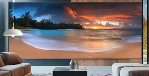 Diamond Painting Sonnenuntergang Diamond Painting Erwachsene Groß XXL 90x200cm Diamant Painting Bilder Strand,Full Square Diamant Kunst Malerei Stickerei Kreuzstich Set Home Dekor Geschenke Frauen F1 von cppxinng