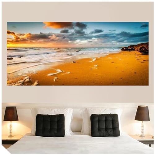 Diamond Painting Sonnenuntergang Strand，Diamond Painting Erwachsene Groß XXL 100x250cm，Diamant Painting Round steine Bilder，Diamond Art zubehör cross stitch kit，diamond Stickerei set Home Dekor I53 von cppxinng