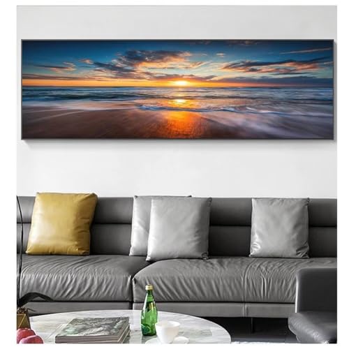 Diamond Painting Sonnenuntergang Strand，Diamond Painting Erwachsene Groß XXL 70x160cm，Diamant Painting Round steine Bilder，Diamond Art zubehör cross stitch kit，diamond Stickerei set Home Dekor I54 von cppxinng