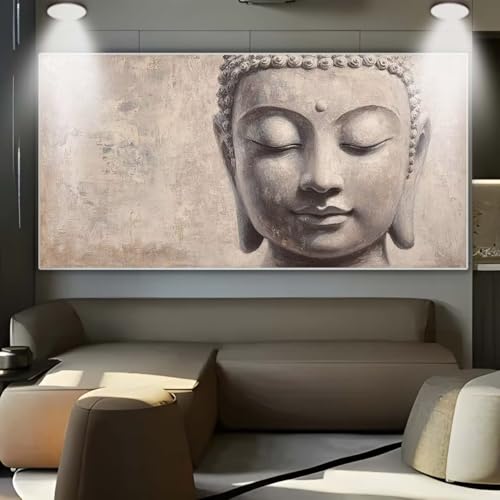 Diamond Painting Steinstatue Buddha，Diamond Painting Erwachsene Groß XXL 30x80cm，Diamant Painting eckige steine Bilder，Diamond Art zubehör cross stitch kit，diamond Stickerei set Home Wand Dekor C81 von cppxinng