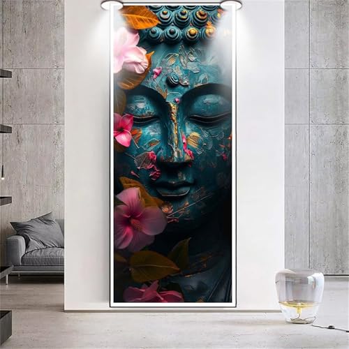 Diamond Painting Steinstatue Buddha，Diamond Painting Erwachsene Groß XXL 30x80cm，Diamant Painting eckige steine Bilder，Diamond Art zubehör cross stitch kit，diamond Stickerei set Home Wand Dekor F52 von cppxinng