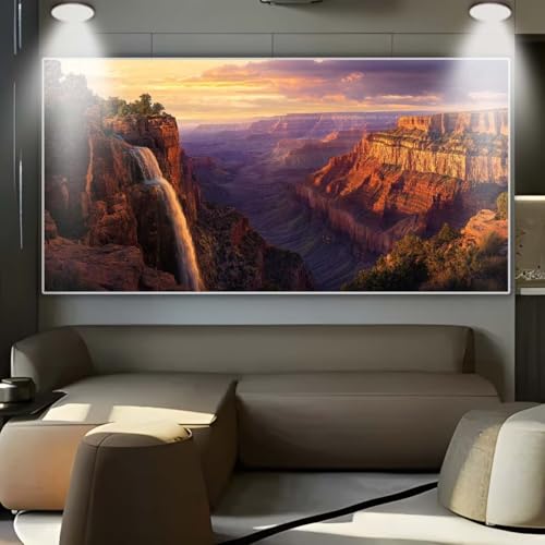 Diamond Painting Wasserfall Landschaft，Diamond Painting Erwachsene Groß XXL 80x180cm，Diamant Painting Round steine Bilder，Diamond Art zubehör cross stitch kit，diamond Stickerei set Home Dekor C24 von cppxinng