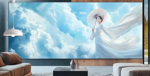 Fee Diamond Painting XXL 100x250cm Diamond Painting Erwachsene japanisch,Diamant Malerei Full Round Kristall Kunst Malen Nach Zahlen,Kreuzstich Mosaik Bastelset Set,Home Dekor Geschenke für Frauen J47 von cppxinng